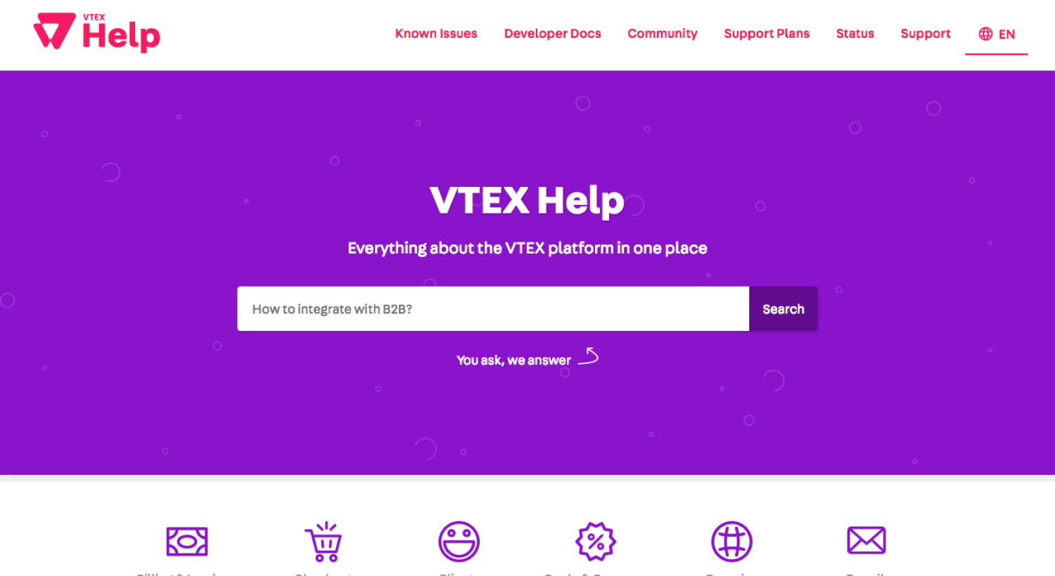 Updated version of VTEX Help