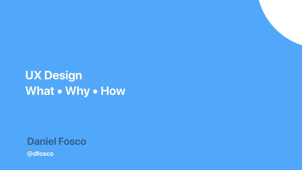 Cover slide with talk title